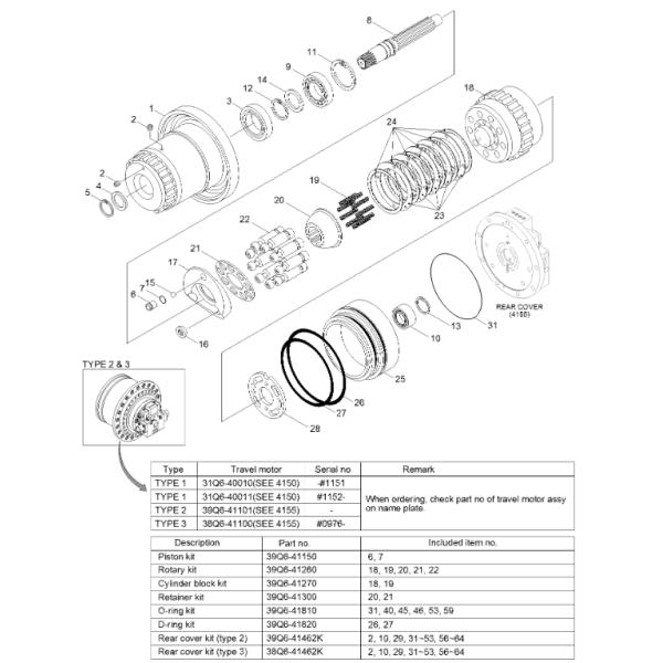 39Q6-41110 39Q641110 Travel Motor Casing For HYUNDAI R220LC-9 Final Drive Parts