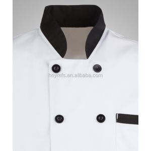 The most popular and cheapest custom made long sleeve white/black hotel uniform