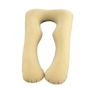 LC Flocked PVC Soft Inflatable Pregnancy Pillows U Shaped Full Body Maternity