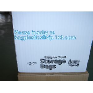 Biodegradable Plastic Bag Transparent PE Slide Seal Freezer Bags, Gallon, Quart,