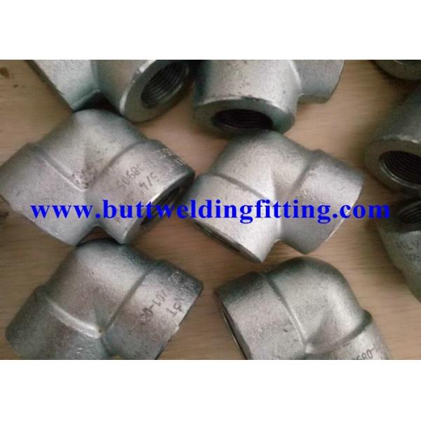 ASTM A105 Galvanized Forged Steel Pipe Fittings 90 Degree 0.75 Inch Elbow