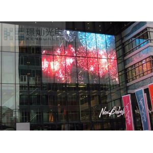 Cheap P10 Transparent Led Window Screen Advertising Wall Led Glass Display for sale