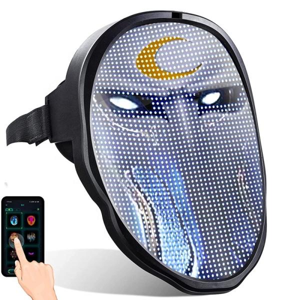 Quality Editing LED Display Face Mask DIY Pattern Text Upload Pictures APP Control wholesale