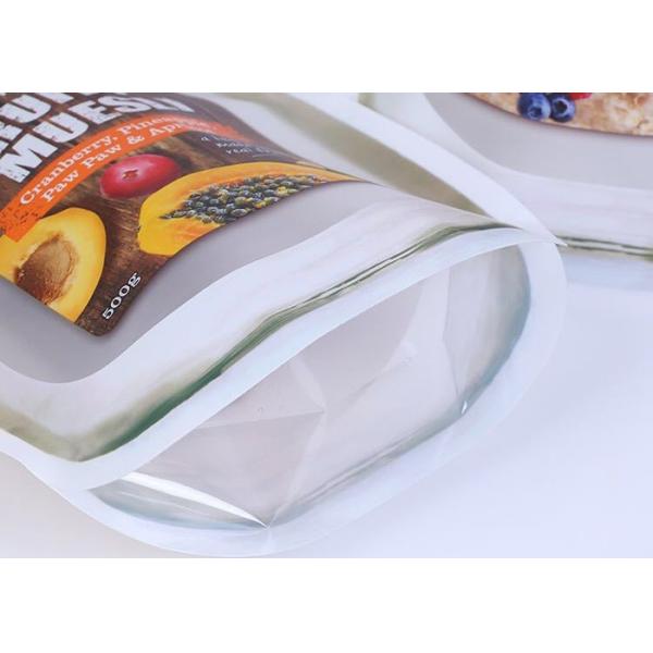Mason Bottle Shape Custom Snack Bags Recyclable Stand Up Plastic Food Bag