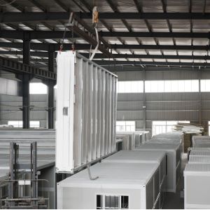 Folding Prefab Site Office Container House With Polyurethane Foam Wall