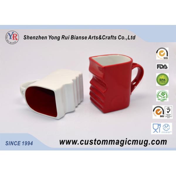Eco Friendly Mugs Handle Mug Couples Coffee Mugs Lover Cup DIY Available Red White
