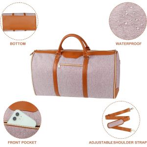 3 in 1 Foldable Waterpoof Hanging Suitcase Suit Weekender Carry On Custom Travel