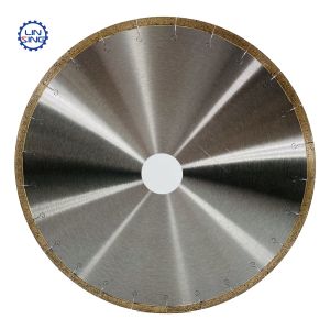 350mm Laser Welding Diamond Saw Blade for Marble Ceramic Ti-Coated Edge Height 0