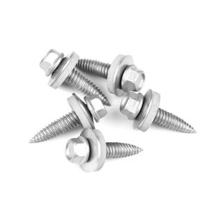 Seat Fix Fastening Self-Tapping Hex Flange Washer Screw ST6.0 25mm with Flat