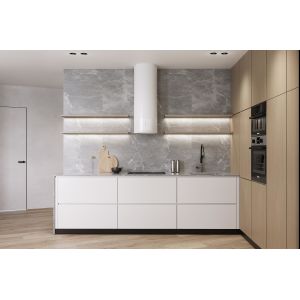 Custom Modern Wood Kitchen Cabinets Bespoke L Shaped Kitchen System