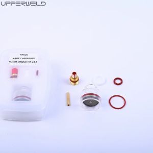 WP-17/18/26 2.4 TIG Welding Torch Gas Lens Kit 1/16' 3/32' 1/8' Clear Nozzle