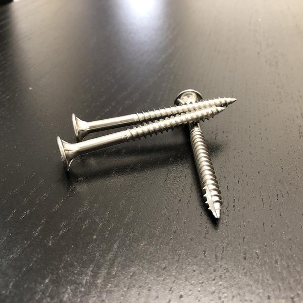 G304 14g Batten Screws 75mm Type 17 Stainless Steel Screws Bugle Head With Ribs