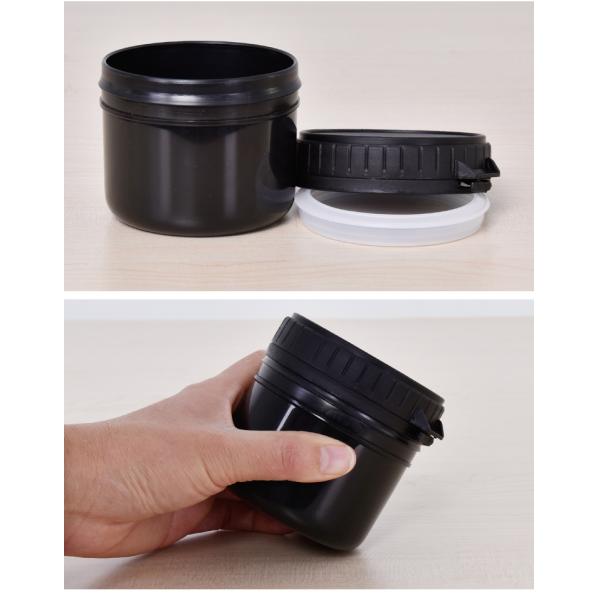 300ml 10oz HDPE Plastic Jar for Household Cooking Sauce Powder Storage Screw and Pop Cap