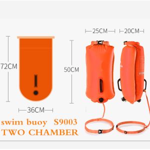 Swim Buoy - Swim Safety Float and Drybag for Open Water Swimmers, Triathletes,