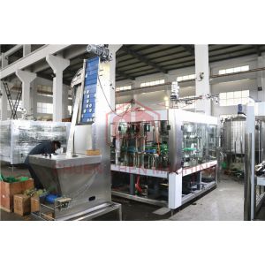 Glass Jar Fruit Puree Hot Juice Filling Machine / Mango Juice Filling Capping