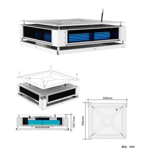 Omni Directional UVC Disinfection Light Air Circulation HEPA Filter 150 Watt
