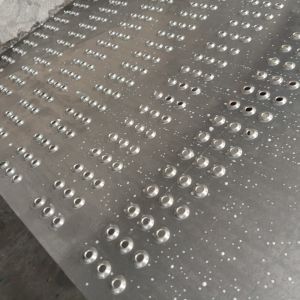 Industrial Metal Plate With Holes In Rectangular Shape Durable