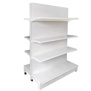 Supermarket gondola shelving double sided market shelf for display rack