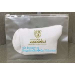 LDPE PP PVC FOIL plastic slider zip Zip lockk clothing packaging bag with zipper