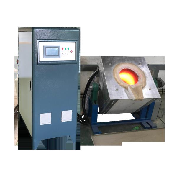 Touchscreen Industrial Induction Heating Machine With Auto Dumping Melting
