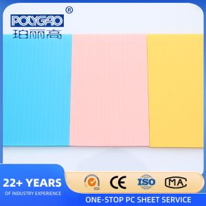 Transparent 8mm Hollow Twin Wall Polycarbonate Sheet / PC Hollow Sheet /