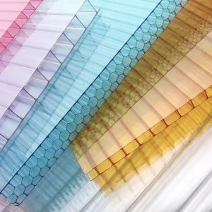 10-year Warranty Uv Coated 4-wall Multiwall 20mm Polycarbonate Roofing X Triple