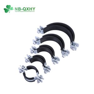 Steel Wheel Pipe Clamp with EPDM Rubber and 15-200mm 3/8"-8"inch Vertical