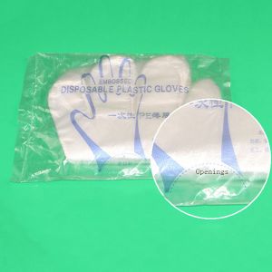 0.6g Clear Plastic Gloves Antiskid Antifouling Dustproof Flexible Operation