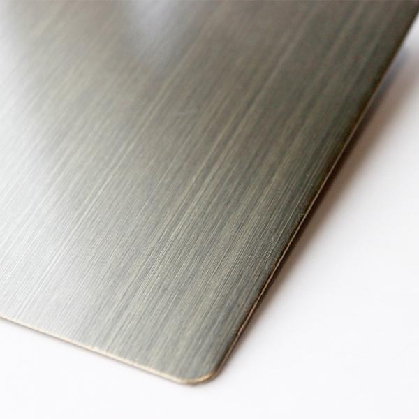 Antique Bronze Surface Brushed Stainless Steel Sheet 304 Pvd Copper Color Stainless Steel Wire Brush