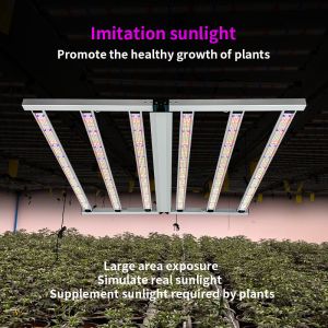 650W Full Spectrum Foldable LED Grow Light with 1950 μmol/s PPF and 3.0 μmol/J PPE for Veg Bloom