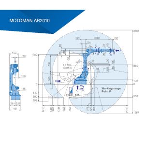 AR2010 Used Yaskawa Robot 12kg Payload 2010mm Arm Industrial Robot