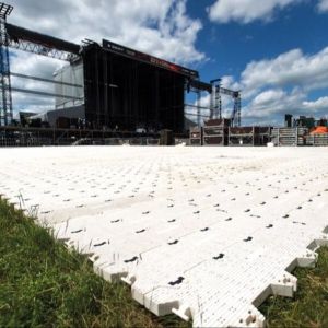 High Density Polyethylene Portable Event Flooring with 160 Tons Loading Capacity