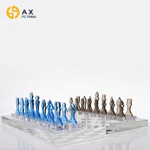 PMMA Acrylic Transparent Lucite Chess Set