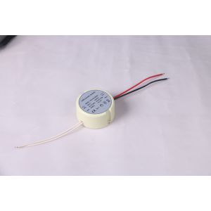 Round Case IP20 Plastic LED Driver 12V 15W Power Supply For Strip Light