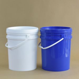 5 Gallon Round Plastic Bucket With Lid For Glue Images Included Plastic Material