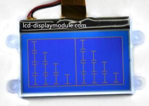 Cheap Negative 128 x 64 Small LCD Module , Blue Transimissive COG STN LCD Module for sale