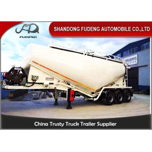 30-60 Cubic Meter Bulk Cement Tanker Trailer 3x13 Ton Axle Steel Q345B End Plate