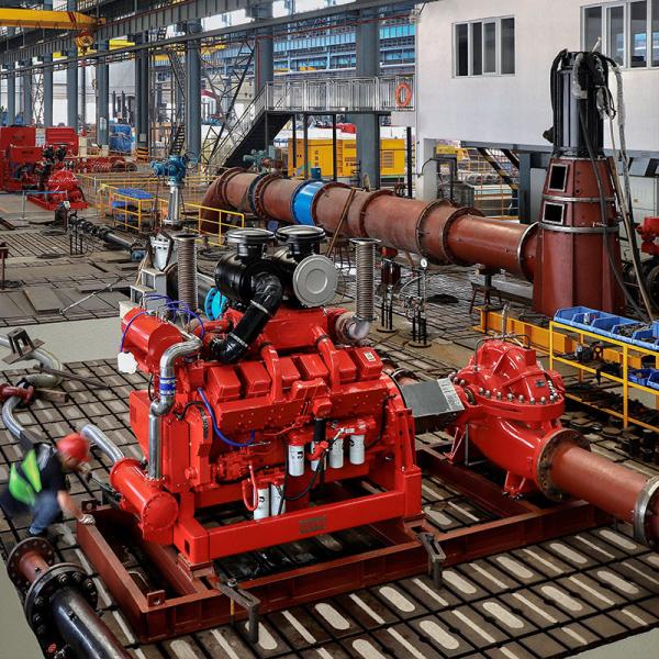 Firefighting Use With UL Approval Diesel Engine Drive Fire Pump With Split case