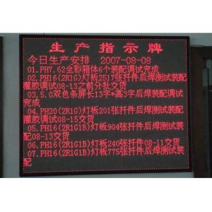JC Outdoor Fixed Led Advertising Screen Board / DIP346 Full Color Led Informatio