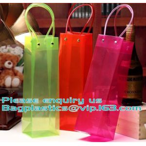 Transparent Plastic PP Shopping Handle Bag with Handle,clear white nylon handle