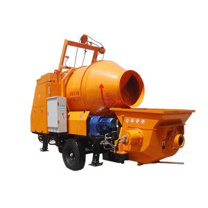 Hydraulic Concrete Mixer Pump / Cement Pumping Machine 40m3 Mobile Self Loading
