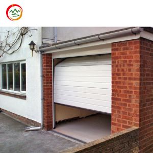 China Modern 16x7 Side-Hung Glass Roller Shutter Door Home New Style Automatic Open Universal Remote Motor Cheap Polymer Villas on sale