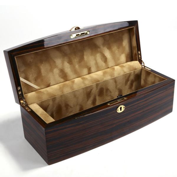 Custom Logo Glossy Wood Wine Box Luxury Insert For Wines And Alcohols Decorative