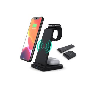Detachable 15W 3 In 1 QI Phone Charging Station Wireless