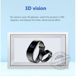 16 9 Display Ratio Wall Mount Transparent Lcd Showcase Capacitive PCAP Touch
