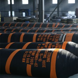 NBR Rubber Tanker Rail Hose , Offshore Marine Floating Hoses Oil Resistant