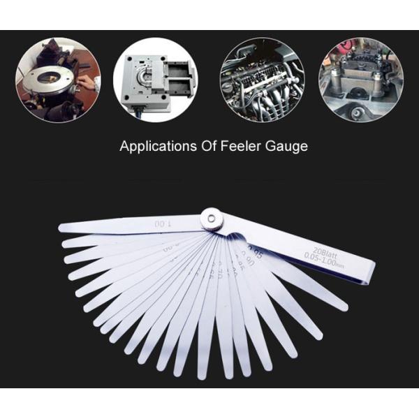 China 0.02mm To 1.00mm Tap 10-32 Blade Adjust Stainless Steel Feeler Gauge