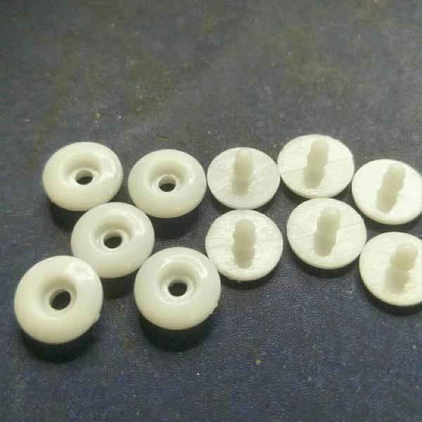 wholesale 4 parts lower price plastic snap fastener 10mm 12mm white plastic snap button for PVC bag