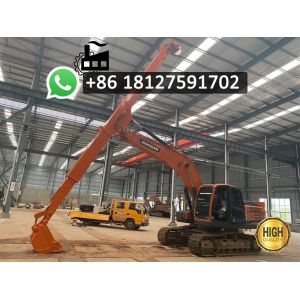 Maximum Load Capacity 5000kg Excavator Telescopic Arm with and 0.2 Cbm 1 Cbm