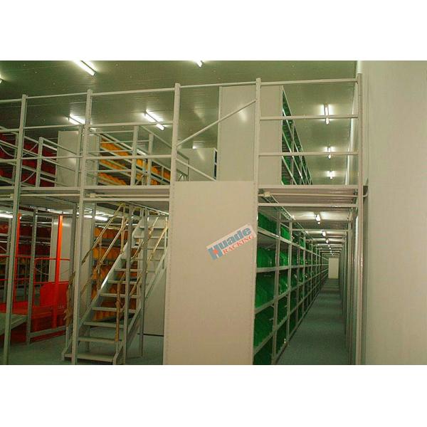 Quality Q235B Multi Tier Powder Coated Warehouse Racking Shelving Mezzanine wholesale